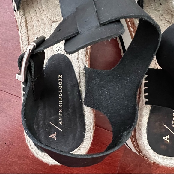 Anthropologie Black Platform Fisherman Sandals - Picture 3 of 6